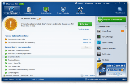 Wise Care 365 Pro 6.3.6 Crack + License Key Free Download