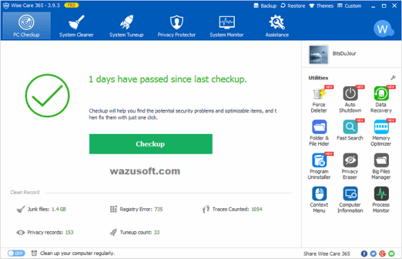 Wise Care 365 Pro 6.3.6 Crack + License Key Free Download